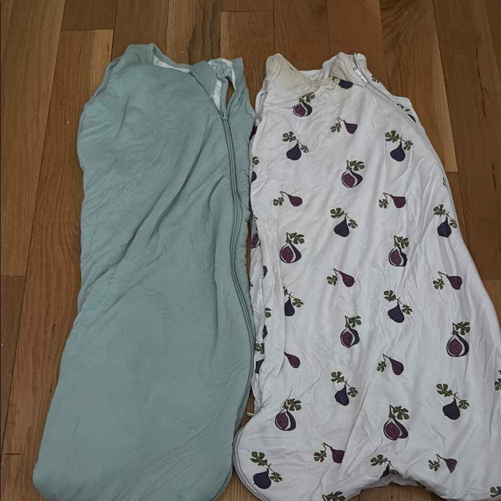 Kyte BABY Sleep Sacks in Mint and Fig Print